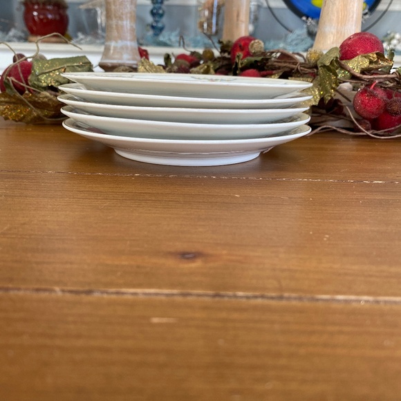 Noritake Roseleigh Fruit/DessertBowls & Bread/Butter plates Vintage 10pc. - Picture 9 of 13